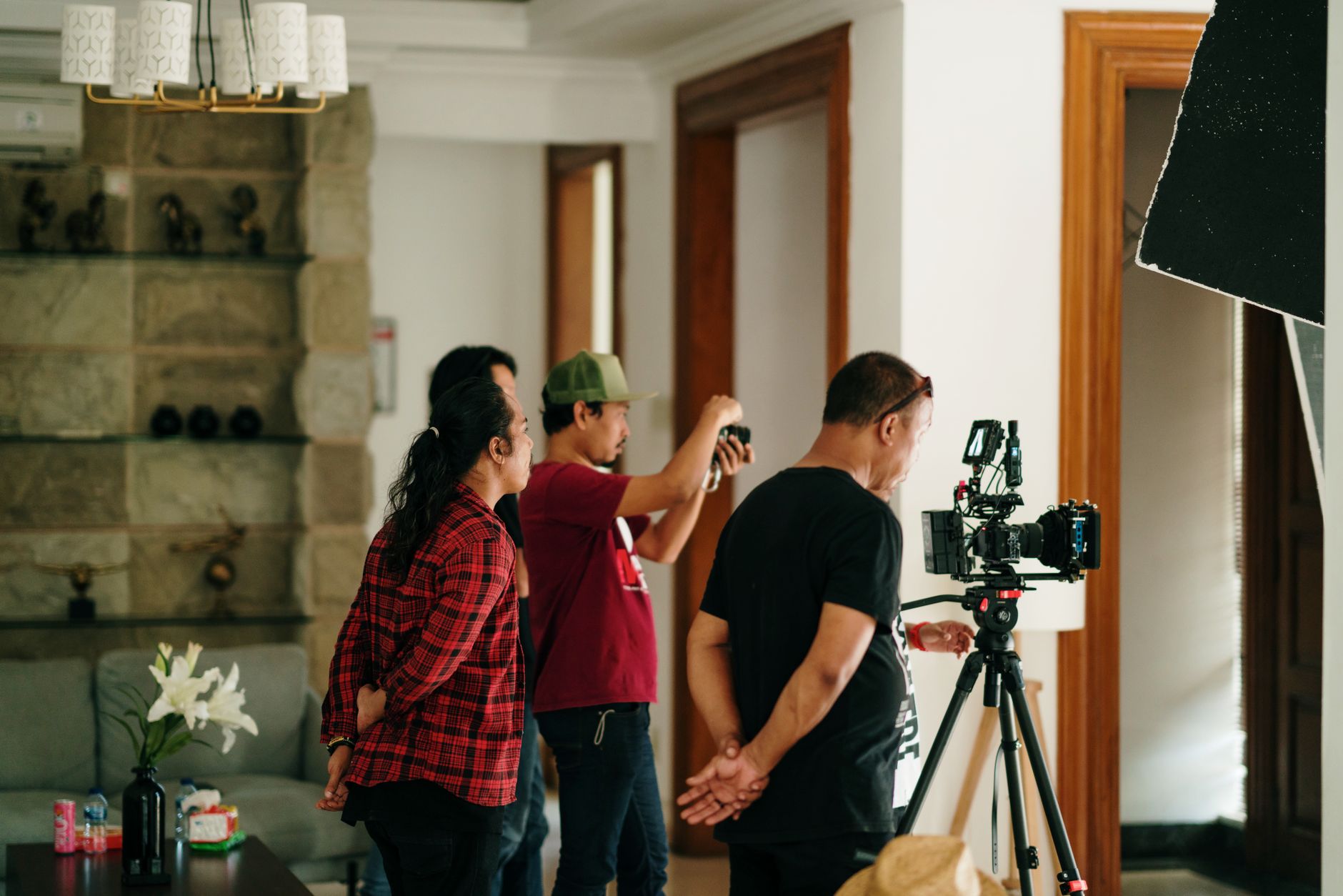Directors on set